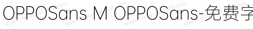 OPPOSans M OPPOSans字体转换
